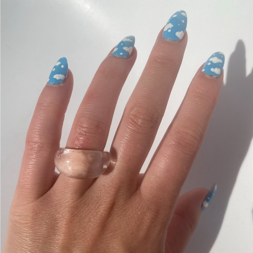 Transparent Chunky Ring